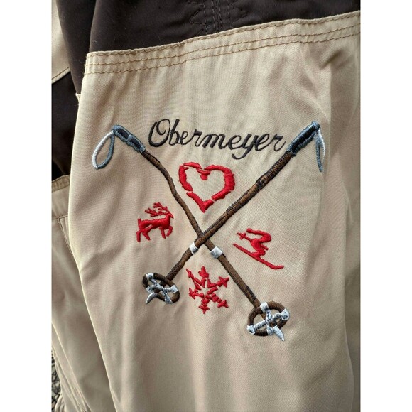 VINTAGE Y2K Obermeyer Women's Brown Hoody Ski Jacket Embroidered sz. 10 Medium - Picture 4 of 10
